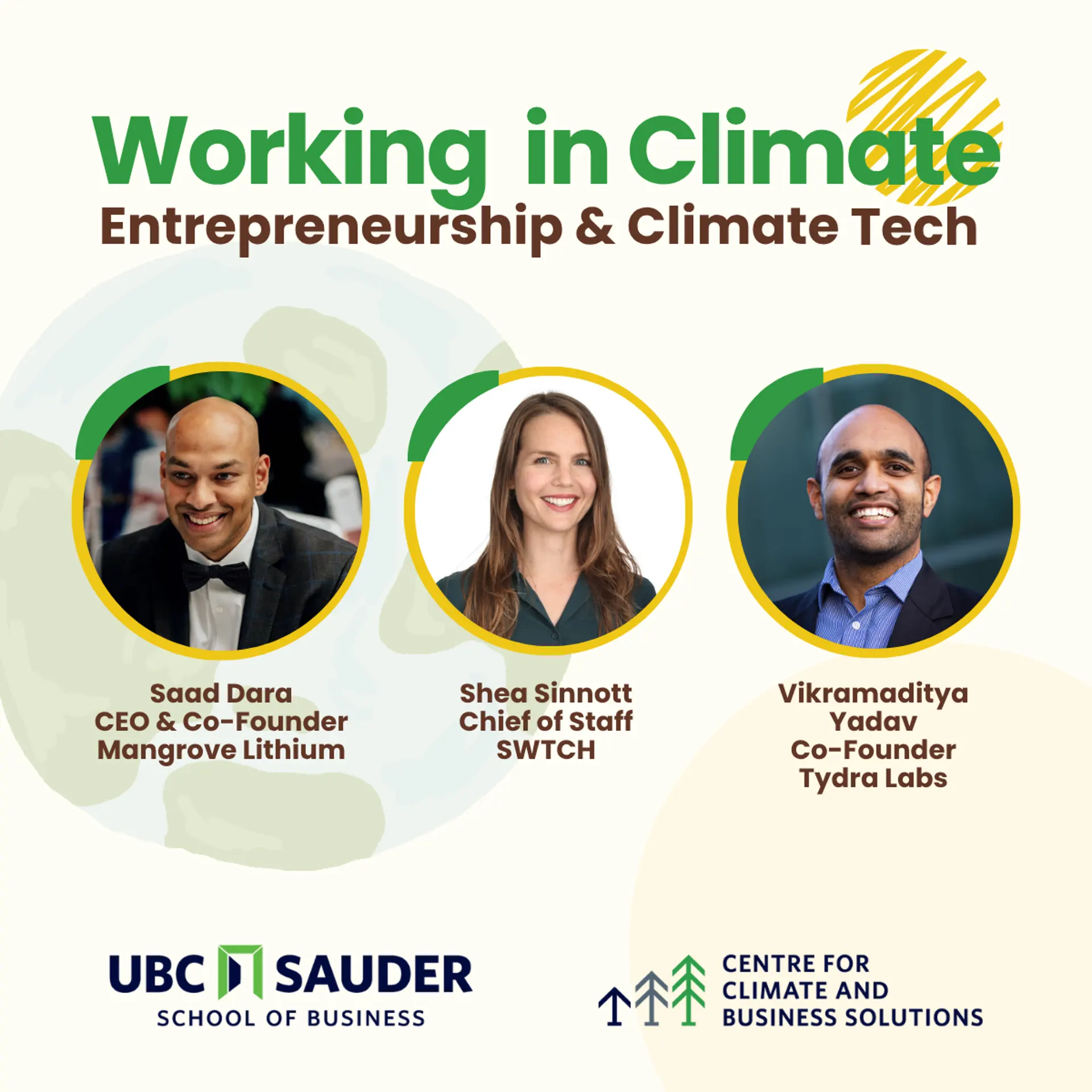 Working in Climate Series: Entrepreneurship & Climate Tech