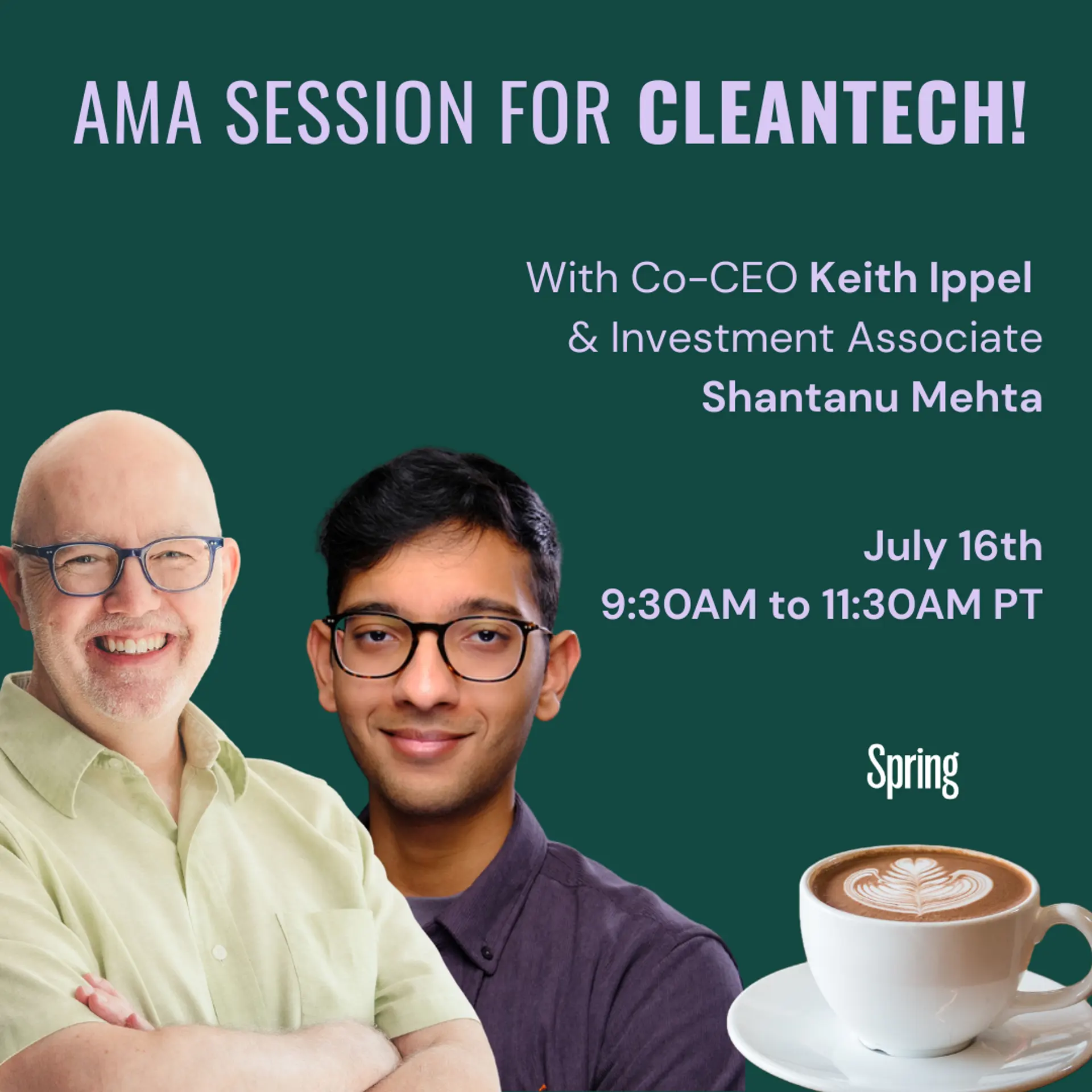 AMA (Ask Me Anything) session for Cleantech companies!