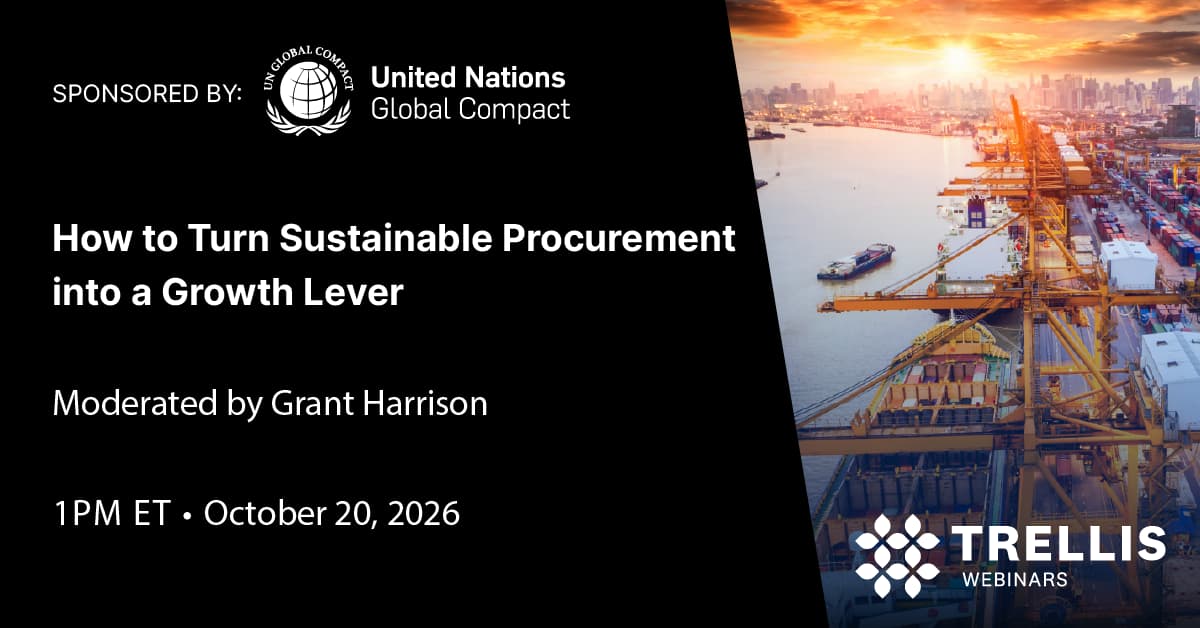 How to Turn Sustainable Procurement into a Growth Lever | Trellis