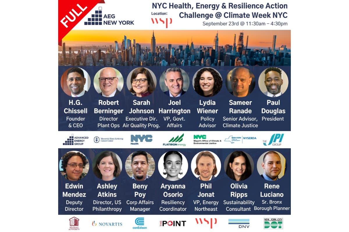 AEG NYC Health, Energy & Resilience Action Challenge @ Climate Week NYC