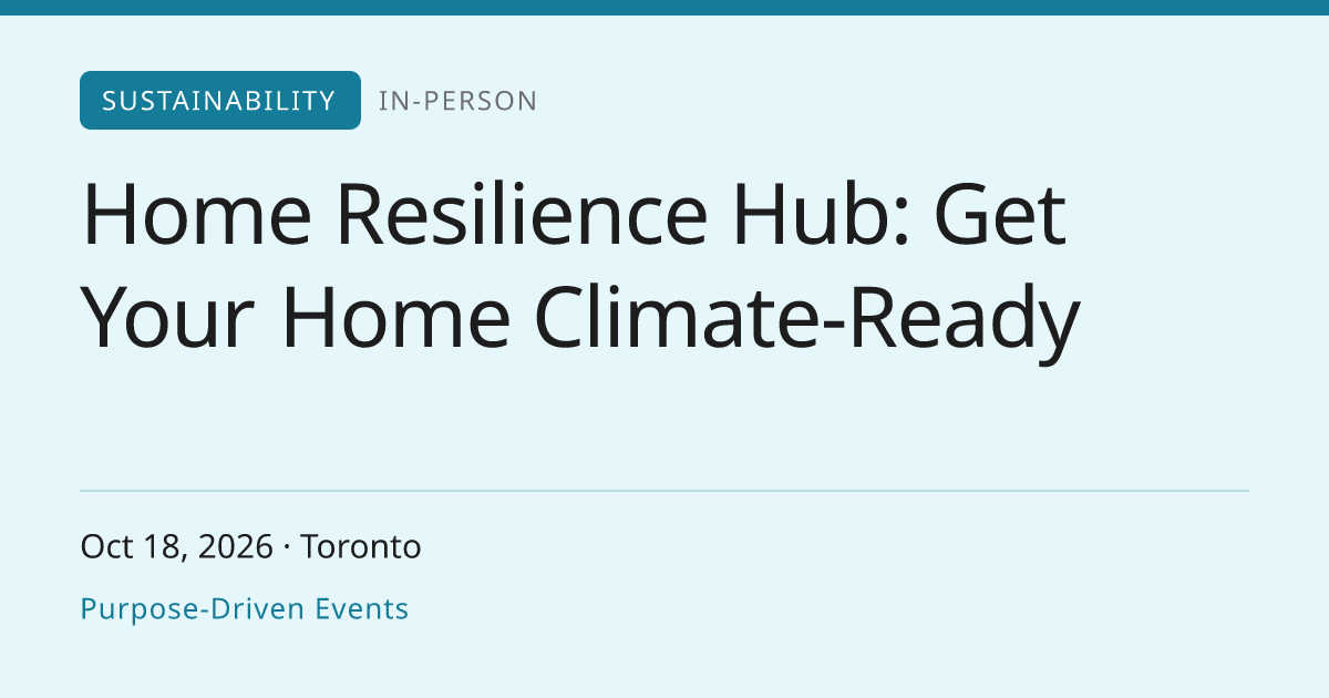 Home Resilience Hub: Get Your Home Climate-Ready